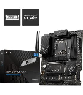 MSI Placa Base PRO Z790-P WIFI Intel 1700 4xDDR5-SDRAM - HDMI, DP, M.2, USB3.2, USB-C, ATX