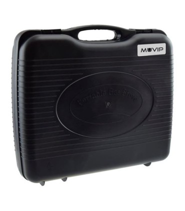 Muvip Cocina de Gas Portatil 1 Fuego con Adaptador de Botella Externa - Encendido Automatico - Quemador de Aluminio - Valvula Do