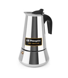 Orbegozo KFI 660 Cafetera Italiana de Acero Inoxidable - Capacidad para 6 Tazas - Compatible con Diferentes Tipos de Cocinas ..
