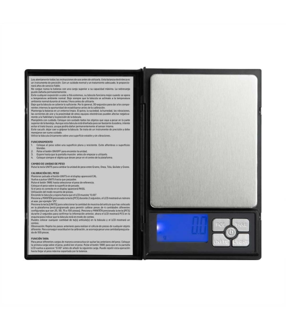 Orbegozo PC 3060 Bascula de Precision Electronica - Precision de 0.01 g - Conversion Gramos/Onzas - Pantalla LCD Retroiluminada.