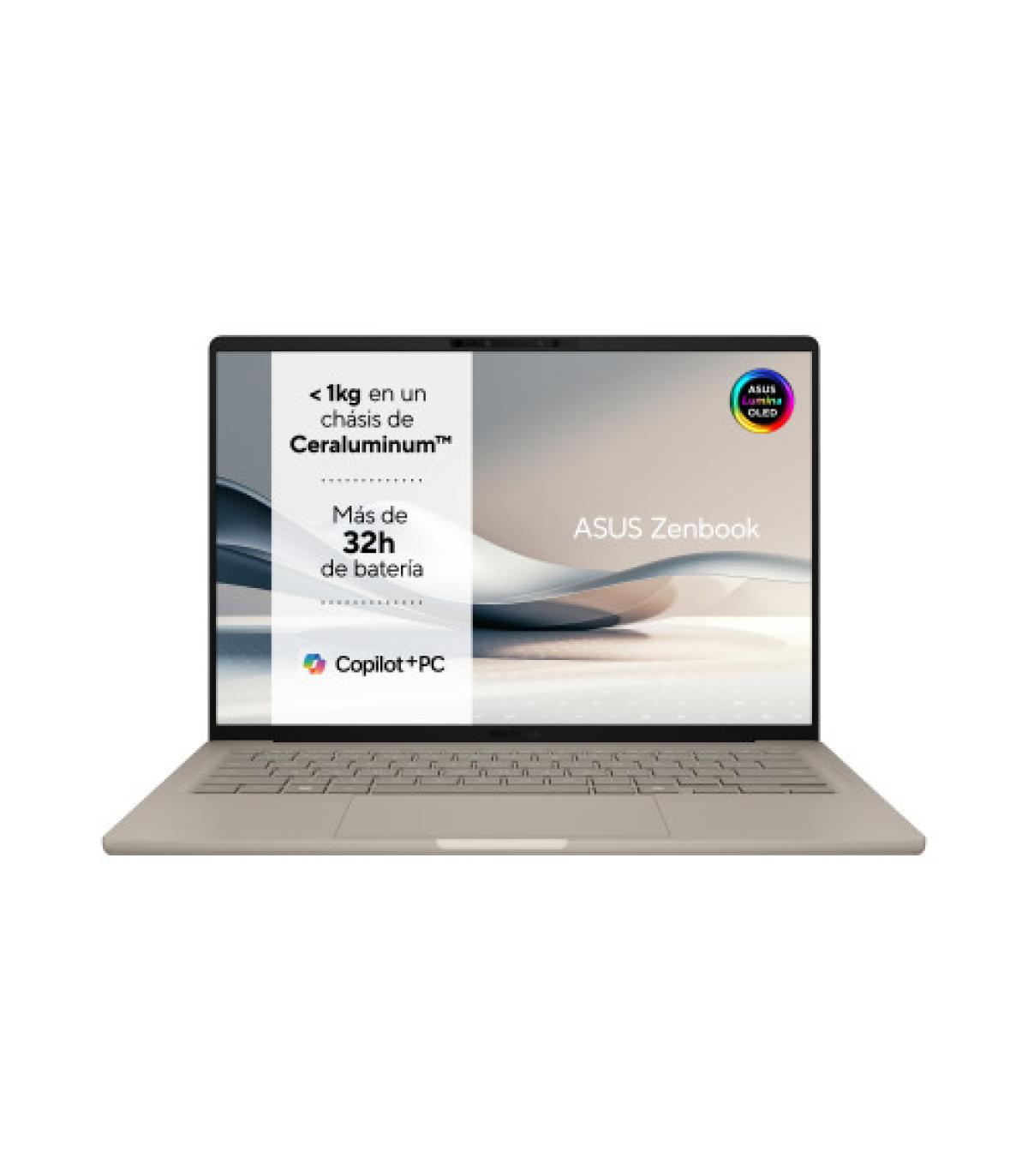 ASUS Zenbook A14 OLED UX3407QA-QD283W Copilot+ PC - Ordenador Portátil 14" WUXGA (Qualcomm Snapdragon X (X1-26-100), 32GB RAM..