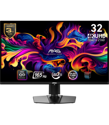 MSI MAG 321UP QD-OLED pantalla para PC 80 cm (31.5") 3840 x 2160 Pixeles 4K Ultra HD Negro