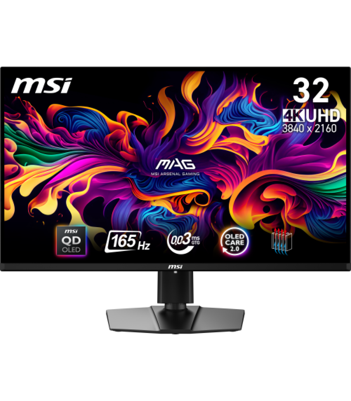 MSI MAG 321UP QD-OLED pantalla para PC 80 cm (31.5") 3840 x 2160 Pixeles 4K Ultra HD Negro