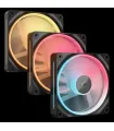 Corsair iCUE LINK LX120-R RGB Carcasa del ordenador Ventilador 12 cm Negro 3 pieza(s)