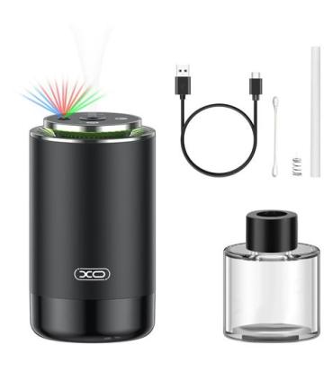 XO Humidificador - Ideal para Vehiculos y Espacios Pequeños - Bateria 300mah - Capacidad 50ml - LED - Color Negro