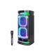 XO F58 Altavoz Karaoke - Bluetooth - 40W - Iluminacion RGB - Microfono Inalambrico Incluido - Entrada para Instrumentos y Microf