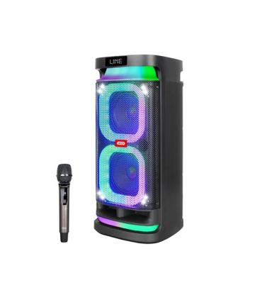 XO F58 Altavoz Karaoke - Bluetooth - 40W - Iluminacion RGB - Microfono Inalambrico Incluido - Entrada para Instrumentos y Microf