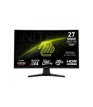 MSI MONITOR MAG 274CQF. 27" RAPID VA CURVO 1500R. 2560X1440 . 180HZ. NEGRO
