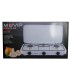 Muvip Cocina de Gas 3 Fuegos - Encendido Manual - Rejillas Extraibles - Tapa Protectora