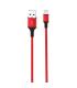 XO Cable NB143 Cordon USB - Lightning - 2.4A - 2m - Color Rojo