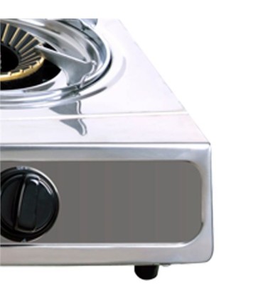 Muvip Serie Strong Cocina de Gas Inox 3 Fuegos - Encendido Piezoelectrico - Quemador de Hierro Fundido Desmontable