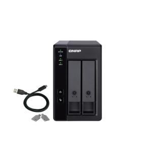 QNAP TR-002 Caja de Expansion RAID USB 3.0 - 2 Bahias 2.5", 3.5" - Ventilador 70mm