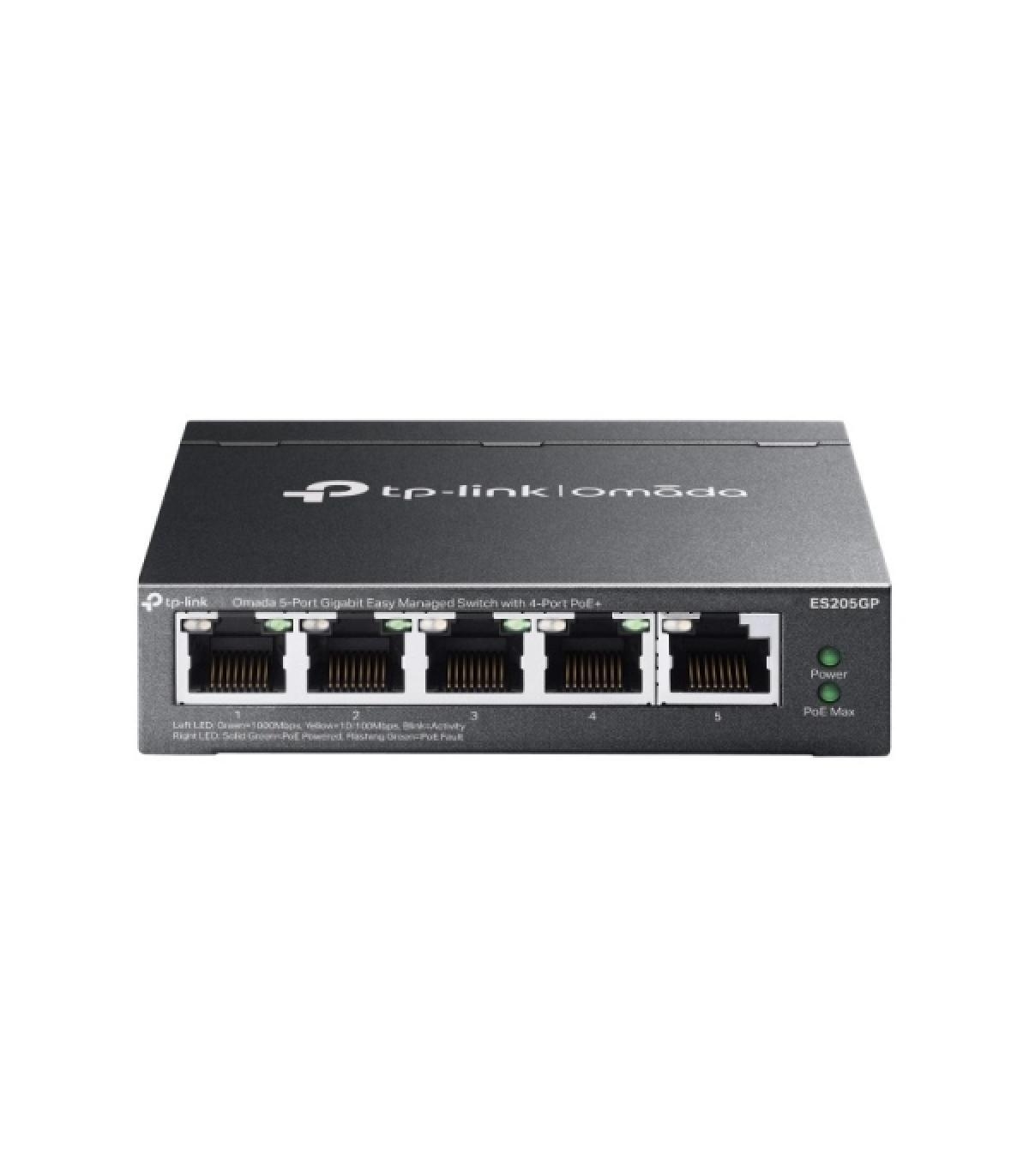 TP-Link Omada Switch Gestionado de 5 Puertos RJ45 Gigabit Ethernet PoE