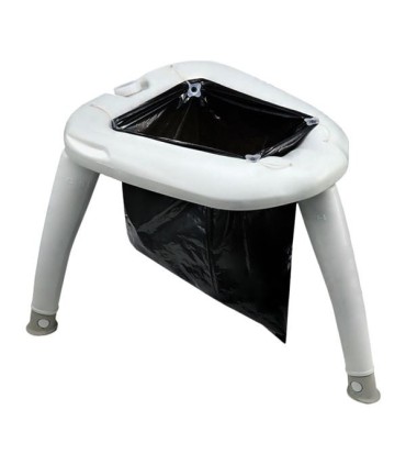 Muvip Inodoro Seco Portatil 4 Litros + Pulverizador - Color Blanco