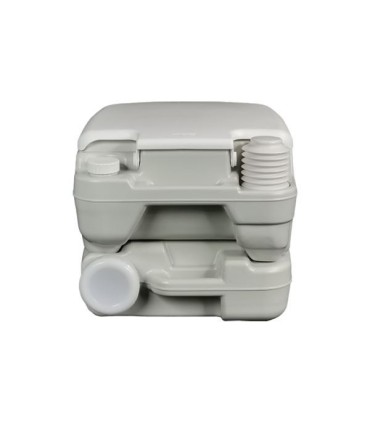 Muvip Inodoro Quimico Portatil - Deposito 10L - Tanque de Agua 12L - Bomba Manual de Fuelle