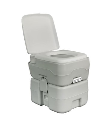 Muvip Inodoro Quimico Portatil - Deposito 20L - Tanque de Agua 12L - Bomba Manual de Fuelle