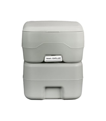 Muvip Inodoro Quimico Portatil - Deposito 20L - Tanque de Agua 12L - Bomba Manual de Fuelle