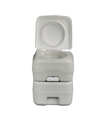 Muvip Inodoro Quimico Portatil - Deposito 20L - Tanque de Agua 12L - Bomba Manual de Fuelle