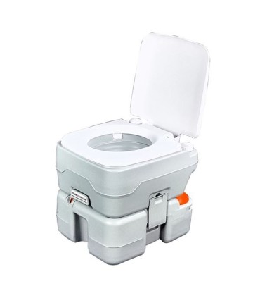 Muvip Inodoro Quimico Portatil 15 Litros con Nivel - Color Blanco