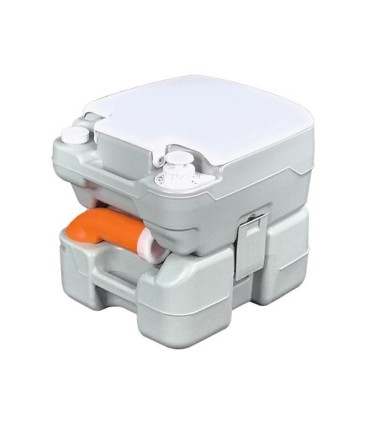 Muvip Inodoro Quimico Portatil 15 Litros con Nivel - Color Blanco