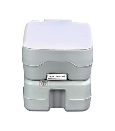 Muvip Inodoro Quimico Portatil 15 Litros con Nivel - Color Blanco