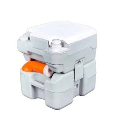 Muvip Inodoro Quimico Portatil 20 Litros con Nivel - Color Blanco