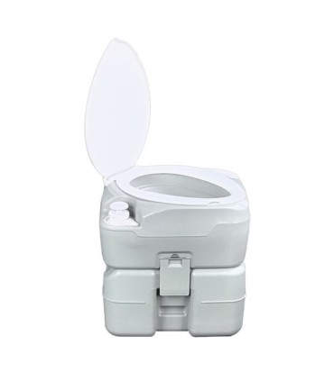 Muvip Inodoro Quimico Portatil 20 Litros Diagonal con Nivel - Color Blanco