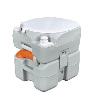 Muvip Inodoro Quimico Portatil 20 Litros Diagonal con Nivel - Color Blanco