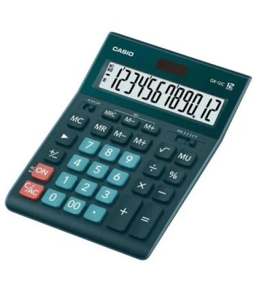 Casio GR-12C Calculadora de Sobremesa de 12 Digitos - Pantalla Extragrande - Simbolos de Comando de Funcion - Alimentacion Solar