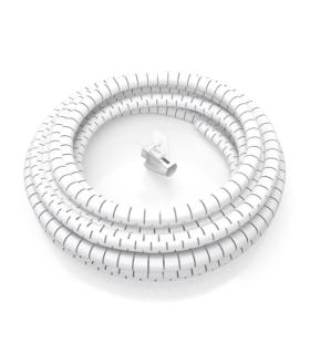 Aisens Organizador de Cable en Espiral 25mm - 3.0m - Color Blanco
