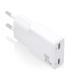 Aisens Cargador GaN Ultra Delgado 30W - 2xUSB-C PD3.0 QC4.0 - Color Blanco