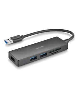NGS IHUB Reader Hub USB 3.0 - 3 Puertos USB 3.0 - 1 Ranura SD - 1 Ranura MicroSD