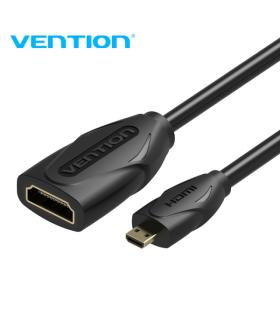 Vention CableTech Micro HDMI Cable de Alta Calidad - Cobre Libre de Oxigeno - 34AWG - Color Negro