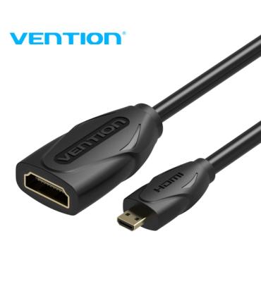 Vention CableTech Micro HDMI Cable de Alta Calidad - Cobre Libre de Oxigeno - 34AWG - Color Negro