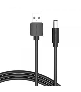 Vention Cable Alimentacion USB-A Macho a DC 5.5mm - 1m - Color Negro