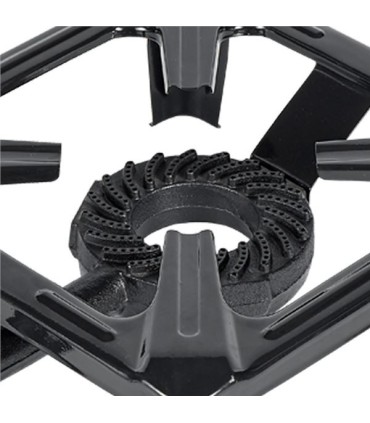 Muvip Cocina de Gas 1 Fuego - Quemador de Hierro Fundido - 7kw de Potencia - Llave de Regulacion de Gas