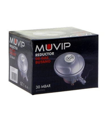 Muvip Reductor de Gas Butano - Presion de Salida 30mbar - Conexion Entrada 20mm