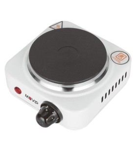 Muvip Cocina Electrica de 1 Placa 500W - 5 Niveles de Potencia - Termostato con Sistema de Seguridad