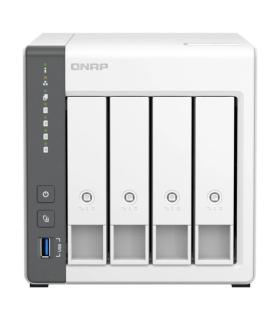 QNAP TS-433 NAS Torre Procesador ARM Cortex-A55 - Memoria 4GB - 4 Bahias 2.5", 3.5" - USB, RJ-45 2.5GB - Ventilador 120mm