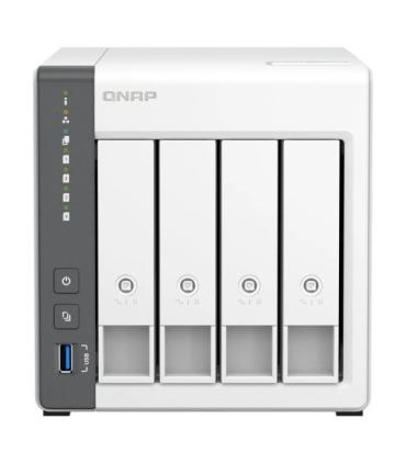 QNAP TS-433 NAS Torre Procesador ARM Cortex-A55 - Memoria 4GB - 4 Bahias 2.5", 3.5" - USB, RJ-45 2.5GB - Ventilador 120mm