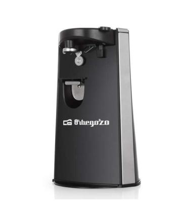 Orbegozo CU 6500 Abrelatas Electrico 3 en 1 - Practico y Funcional - Cuchilla de Acero Inoxidable - Potencia 60W - Facil Limpiez