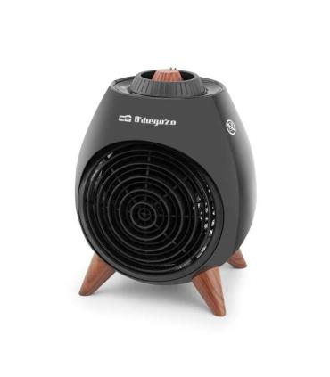 Orbegozo FH 5237 Calefactor Potente y Seguro - 2000W de Potencia - Selector Rotativo de 3 Posiciones - Funcion Ventilador - Prot