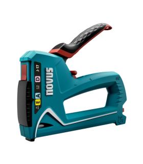 Novus J17 Clavadora/Grapadora - Para Grapas de 6 a 14mm y Clavos de hasta 16mm - Cambio de Grapa Mediante Mecanismo de Desplazam