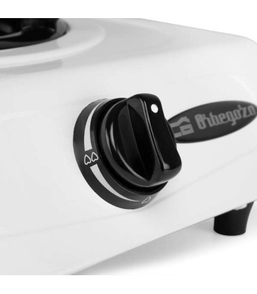 Orbegozo FO 1600 Hornillo a Gas Blanco - Encendido Piezoelectrico - Quemador de Triple Corona - Versatil y Practico - Ideal..