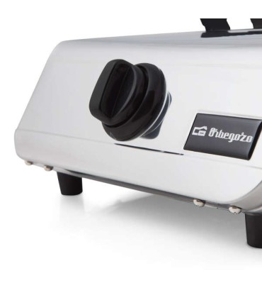 Orbegozo FO 1710 Hornillo a Gas Inoxidable - Quemador Triple Corona 4.3kW - Seguridad Termopar - Encendido Piezoelectrico - Comp
