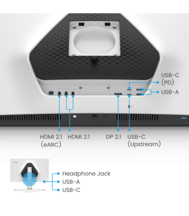 BenQ EX321UX pantalla para PC 80 cm (31.5") 3840 x 2160 Pixeles 4K Ultra HD LED Blanco