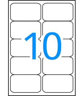 Apli Pack de 200 Etiquetas Resistentes a la Intemperie - Medidas 99.1x57mm - 20 Hojas por 10 Etiquetas - Adhesivo Permanente ..