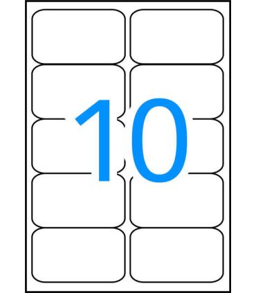 Apli Pack de 200 Etiquetas Resistentes a la Intemperie - Medidas 99.1x57mm - 20 Hojas por 10 Etiquetas - Adhesivo Permanente ..