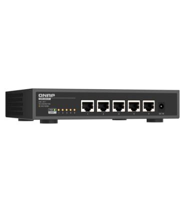 QNAP QSW-3205-5T switch No administrado 10G Ethernet (100/1000/10000) Escritorio Negro