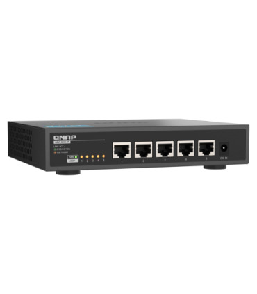 QNAP QSW-3205-5T switch No administrado 10G Ethernet (100/1000/10000) Escritorio Negro